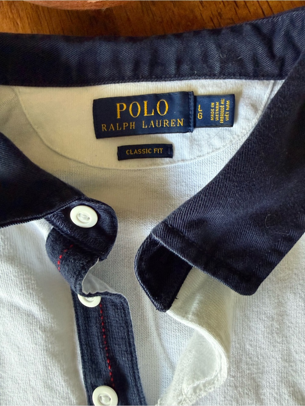 Polo by Ralph Lauren White Tee with Red & Navy Sailing Logo